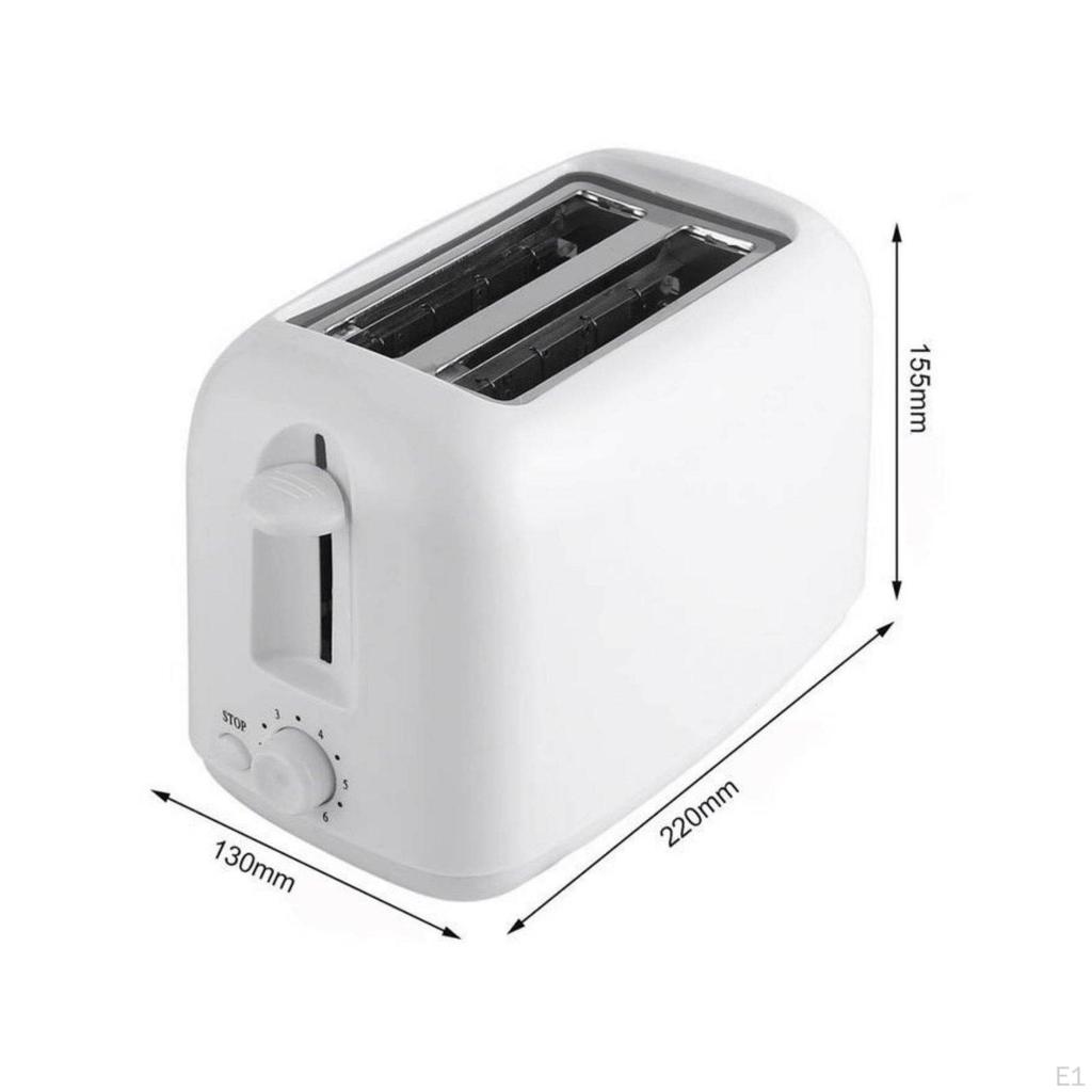 Electric Bread Crisper Automatic QuickEject Easy to Use Small Appliance White Eu