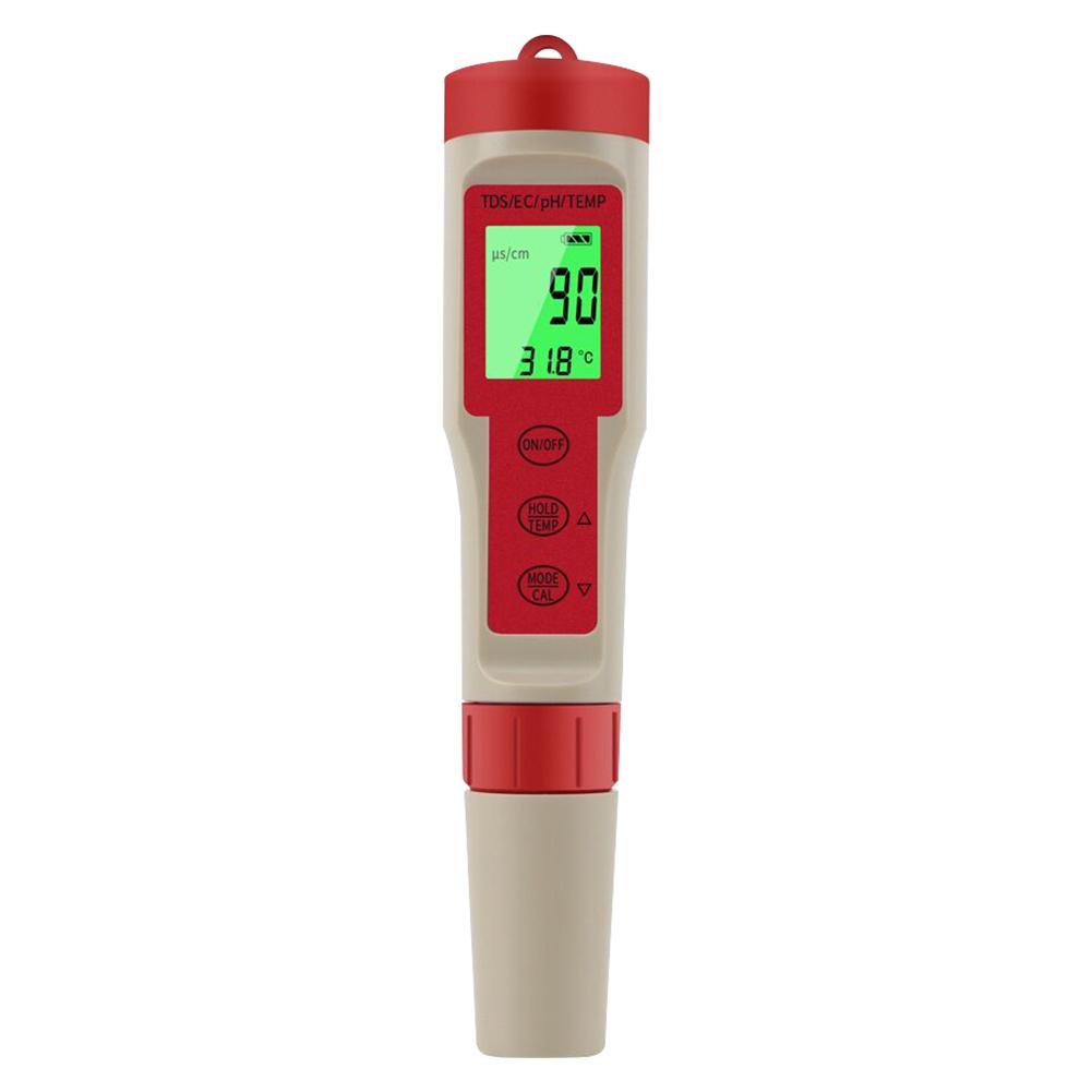 PEZ9908 Portable Handheld Water Quality Tester 4 In 1 PH Total Dissolved Solids EC Temperature Detector Multi