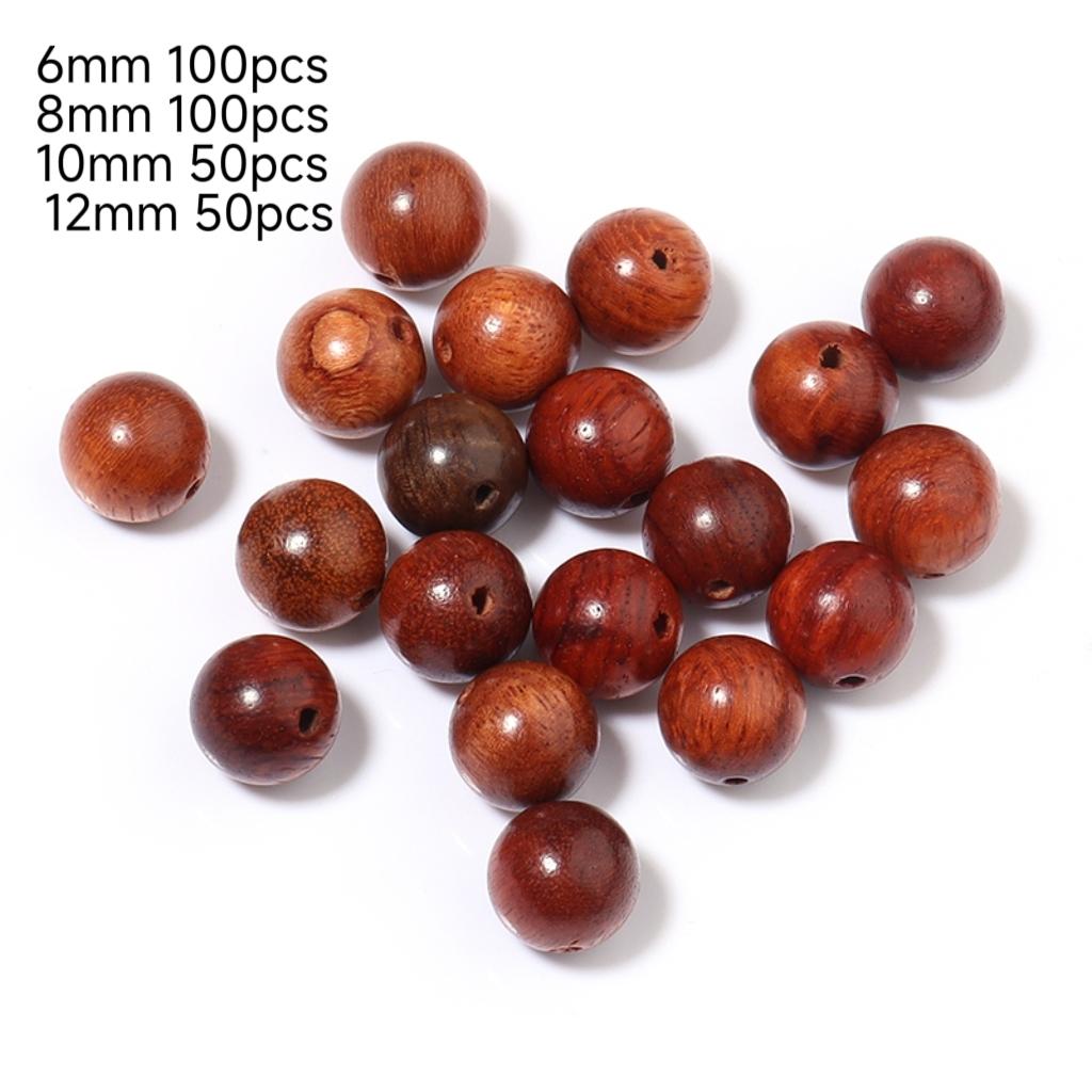 Louleur Natural Wooden Beads for Jewelry Making Necklace Charms Bead for DIY Crafts Making Bracelet Accessories Wholesale