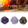 3pcs Resin Divination Dice Party Gathering Entertainment 12‑Sided Tarot Astrology Dice1#