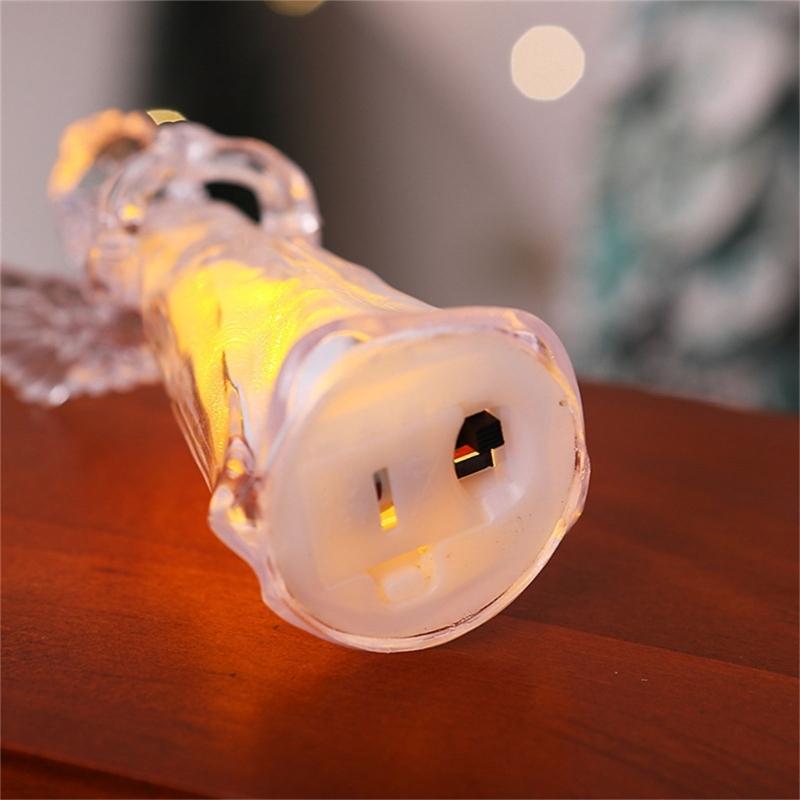 4Pcs Clear Angel LED Night Lamp Cartoon Bedsides Ornaments Creating Warm Ambients Lighting