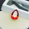 Natural Orange Sapphire Loose Gemstone Ceylon Pear Cut 9.65 Ct Flawless September Birthstone Gift
