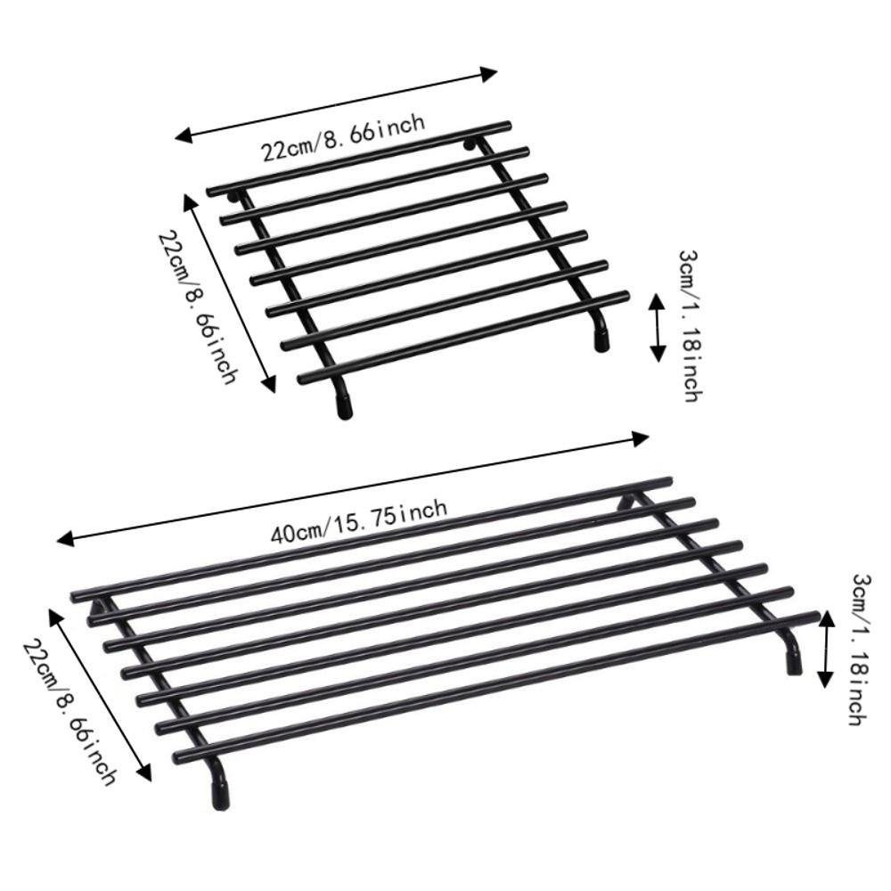Striped Design Pot Rack Anti-slip Pot Holder Kitchen Trivet Hot Dish/Bowl