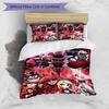 3pcs Duvet Cover Set (1*Duvet Cover + 2*Pillowcase, Without Core), Hazbin Hotel Print Bedding Set, Bedroom Decor, All‑Season, Gift