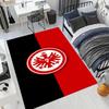 Eintracht Frankfurt Half Red Black Eagle Logo Rug, Non Slip Floor Mat for Living Room Bedroom Home Decor