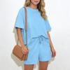 Women's Two,Piece Summer Slightly Loose Top And Pants Casual Set