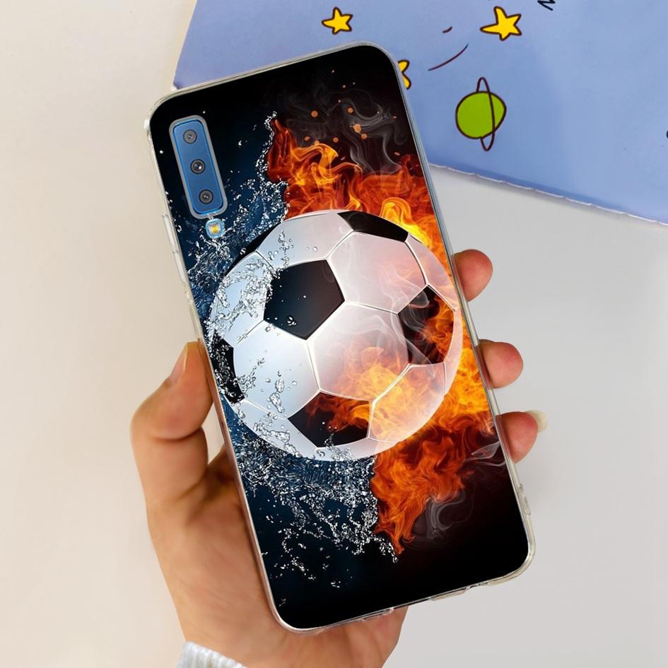 Silicone Cover For Samsung Galaxy A7 2018 Case A750 A750F Case Clear TPU Fashion Phone Case For Samsung A 7 2018 SM-A750F Fundas