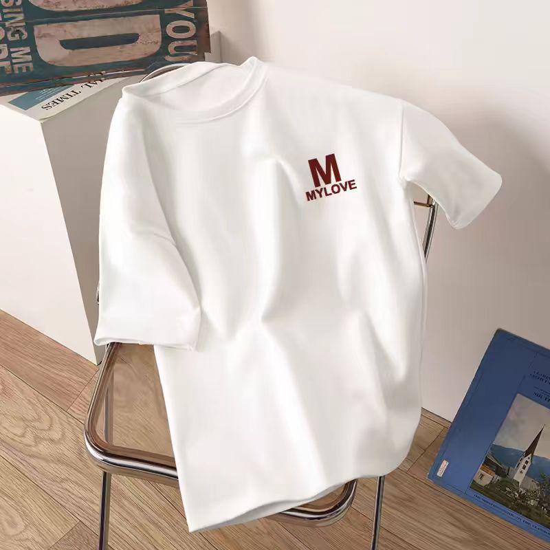 Women's Summer 2025 Pure Cotton Loose Slimming Short-Sleeve T-Shirt - New Fashion Niche Design