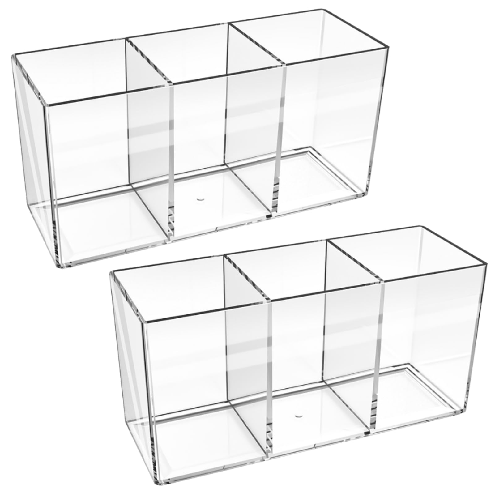 

Подставка для акриловых ручек Uccellino, Набор из 2 штук, Держатель для ручек, Хранение кистей для макияжа, Простой дизайн (чистый)