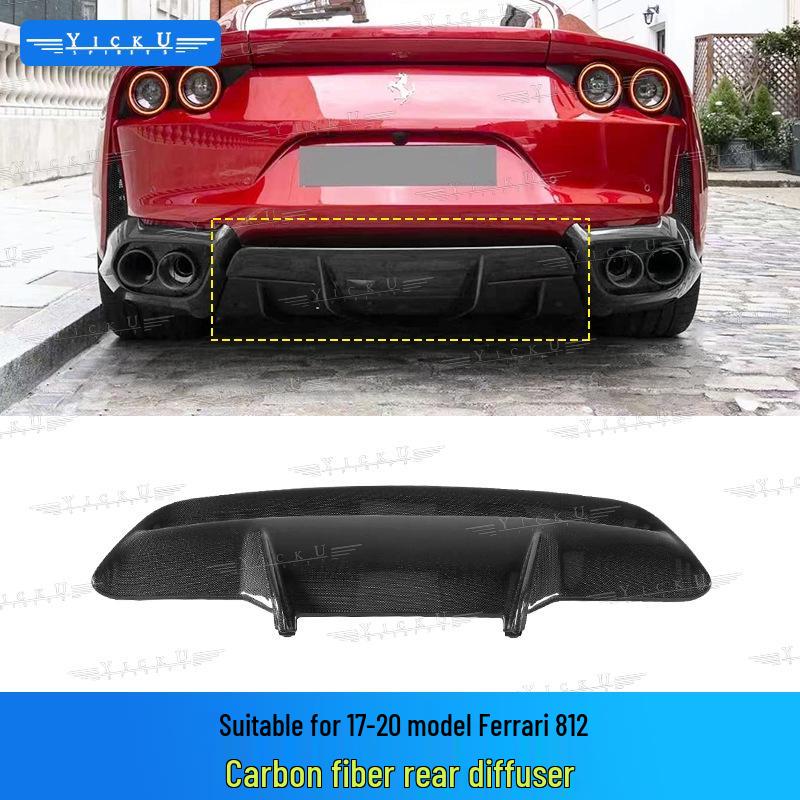 Ferrari 812 Carbon Fiber Body Kit: Front/Rear Splitter, Bumper Corners, Rear Lip, Engine Bay, Interior
