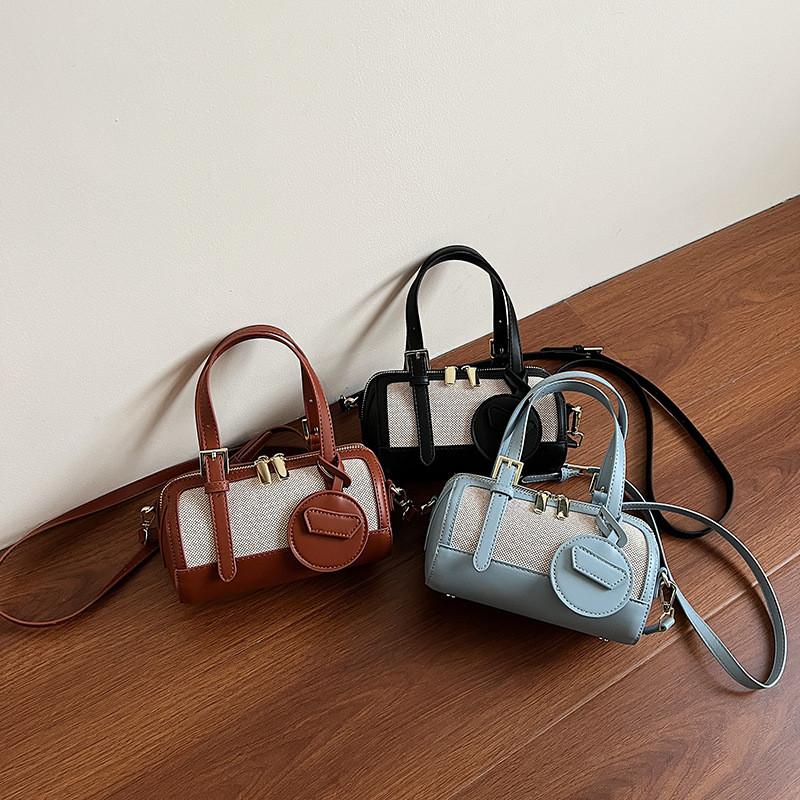 Small Solid Color Color Block Pillow Bag Pu Material Summer Casual Daily Use