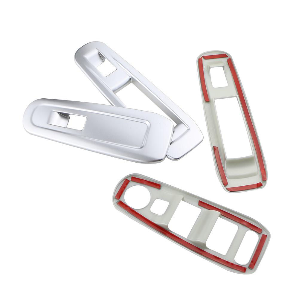 Car Window Switch Cover Glass Lifter Button Panel Decoration Sticker for Peugeot 308S 408 Car ABS Chrome Accessories