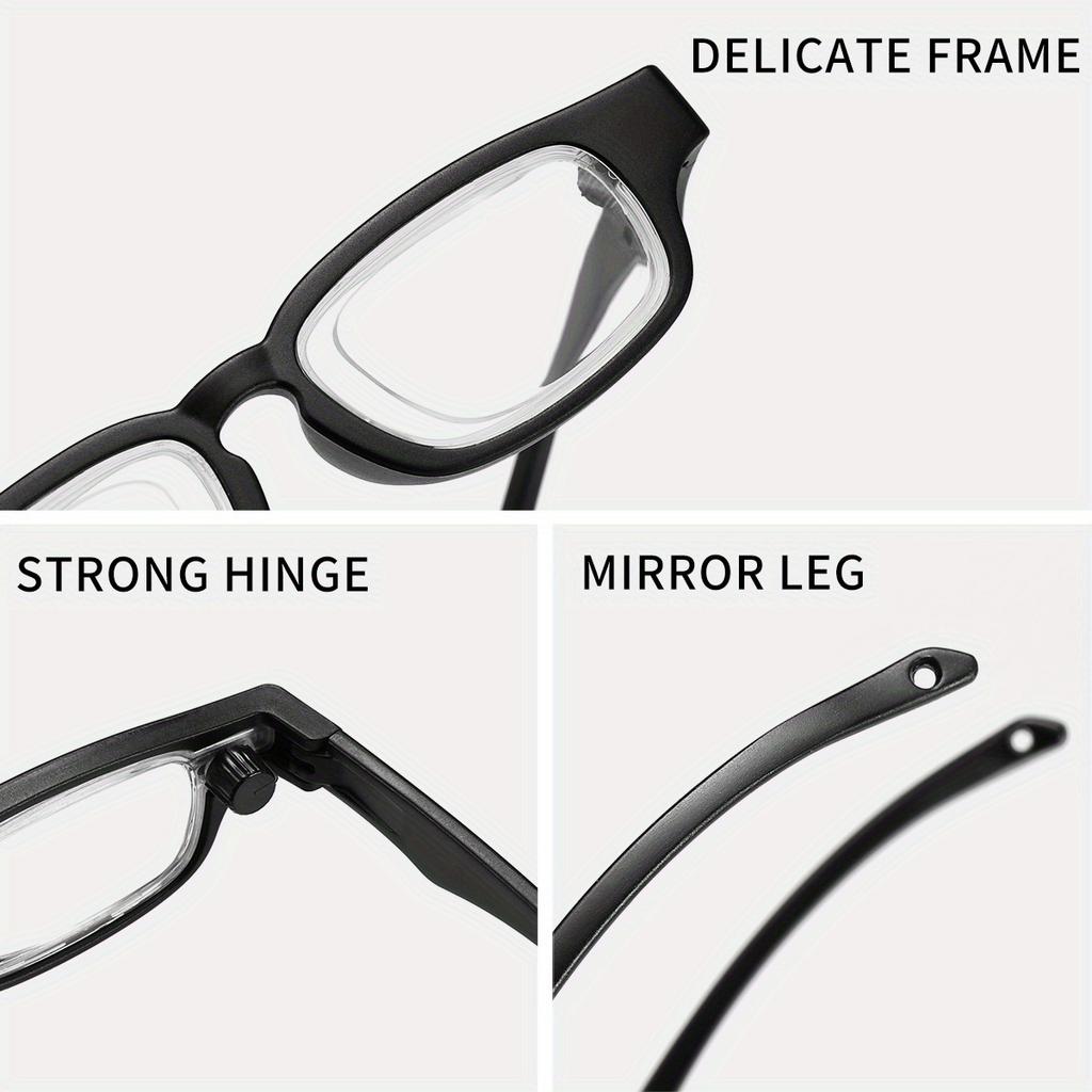 TR Adjustable Reading Glasses Each Lens Can Be Adjusted 1.0 To 4.0 Comfortable Ergonomic Design Adjustable Focal Length