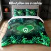 Werder Bremen Football Design Bed Bedding Set 1 Duvet Cover + 2 Pillowcases Soft Breathable Household Bed Linens