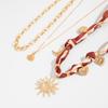 Seashell Scarf Necklace Sea Star Beads Chain Choker Fashion Bohemian Style Necklace  Vacation