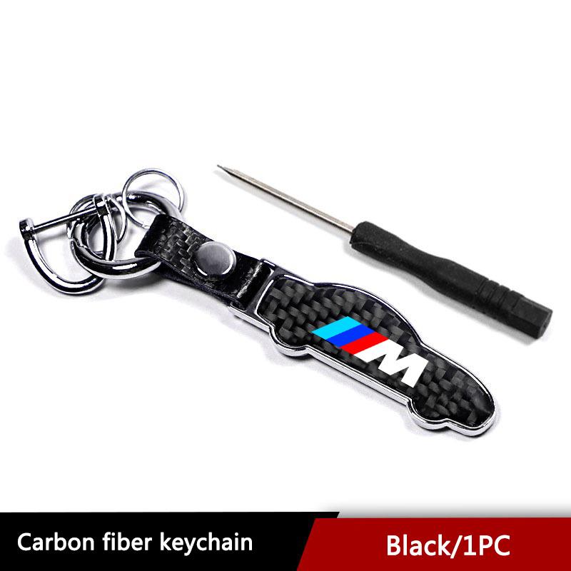 vbjly8 Resistant Leather M Logo Keychain Rustproof Resistant Metal Keyring For BMW 1 3 5 6 7 Series X1 X3 X5 X6 X7 G20 F20 F39 F48 E46 jo55