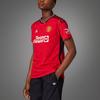 Adidas X Manchester United Second Away 2023/24 Home Jersey Letter Stripe Printed Short Sleeve Football Shirt Women Jersey Red IP1735