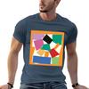 Colorful Collage Matisse Inspired Tshirt Mechanic Work Tee Shirt