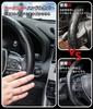 Carbon Fiber Steering Wheel Cover for Toyota Copen Cero Easy Set of 2 (All Grades), Sweat-Absorbent, Anti-Slip, Installation, Durable, Snap-On Design,