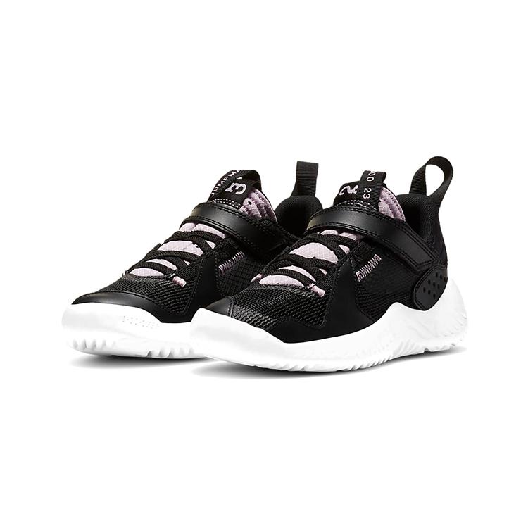 Jordan Delta Low top Sports Casual Shoes Black Purple Children Aged 3 7 Years Old DB6198-016