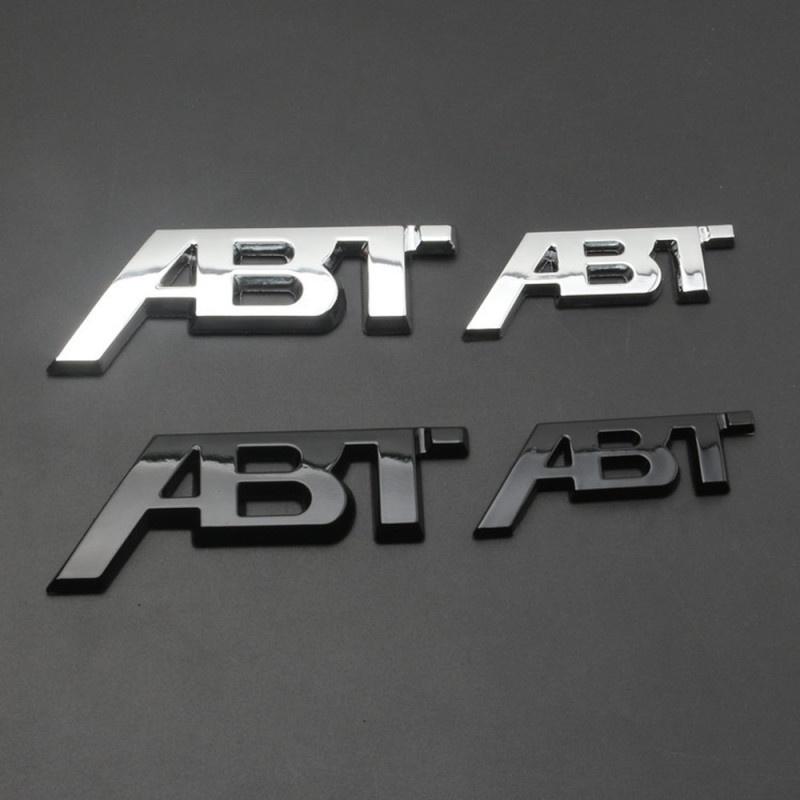 1Pcs ABT Logo 3D Adhesive Rear Side Body Car Badge Emblem Sticker Decal for A//udi V//W