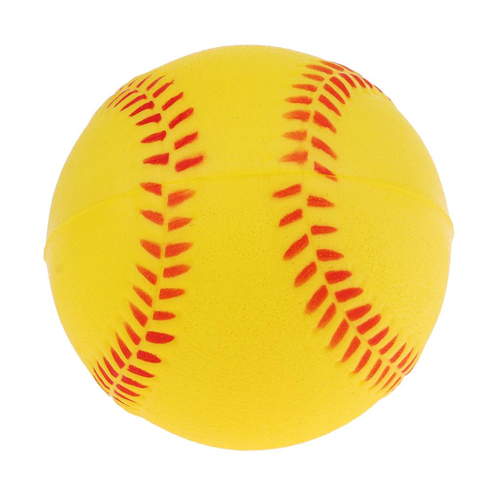 4x Safety Baseball Practice Training PU Softball Team Game Yellow