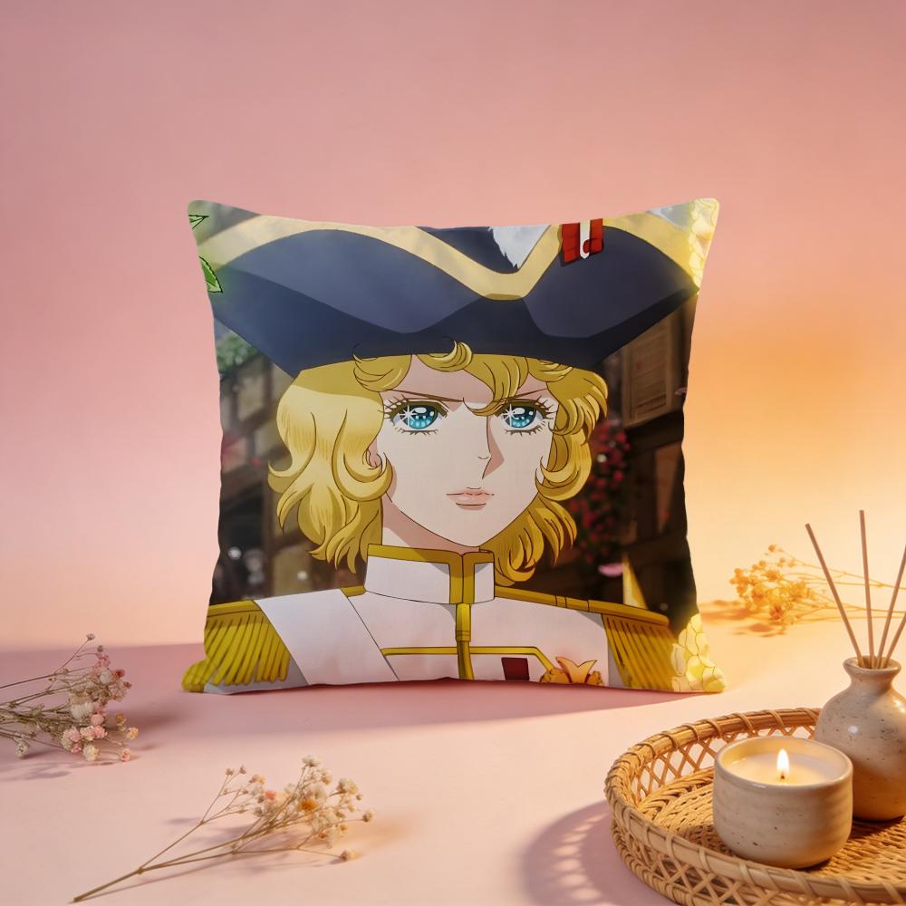 Popular TThe Rose of Versaillesed Cushion Cover Comfortable Durable Pillow Cover MultiScene for Home Office Car Sofa