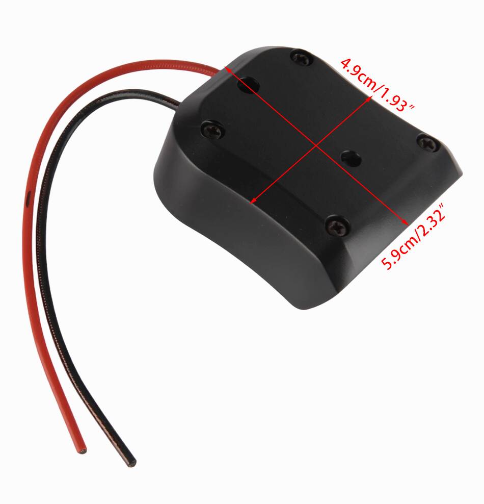 Black Battery Output Adapter Connector Converter Fit For 12V Holder Dock Power Tool