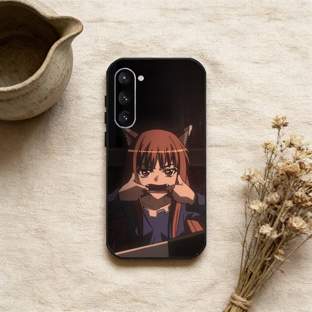 Anime R-SpiceT And B-WolfS Phone Case For Samsung Galaxy A73,A21s,A22,A31,A52,A53,A71,A41Soft Black Shell