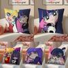 Japanese Anime PPanty Stocking with Garterbelt Cushion Cover Pillowcase Short Plush Invisible Zipper Room Sofa Cushion Cover