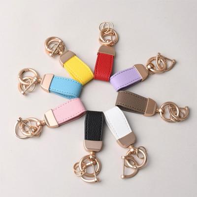 Cute Small Keychains for Women Rose Golden Metal Ring Clasp Keychain with Mini Screwdriver Bag Decoration Pendant