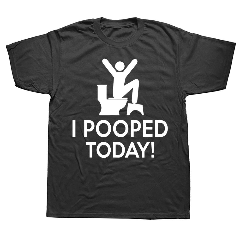 

Funny I Pooped Today Humor T Shirts Tee Tops Round Neck Short-Sleeve Fashion Tshirt Clothing Casual Basic T-shirts - Men s Su... 5XL різнокольоровий