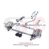 Carbon Fiber Dual-Valve Tailpipe for 11th Gen Civic 1.5T – Front, Mid, and Rear Sections with Dual-Pipe, Double-Outlet Design