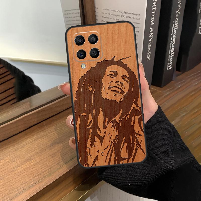 Buddha Jesus Guadalupe Wood Case For Samsung Galaxy M56 M06 M16 M36 M52 M32 M12 M54 M34 M14 M35 M55 M15 M11 M31 M13 M53