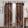 Tenda Parasole con Stampa di Porta in Legno Rurale Vintage per Spazio Camera da Letto Spazio Abitativo Pezzo Decorativo per la Casa Tenda