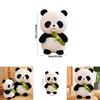 Cute Panda Plush Toy Stuffed Animal Doll Bamboo Shoot Flower Bear Gift For Girls And Kids