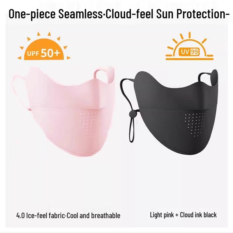 Women's Anti-UV Ice Silk Sunshade Full Face Mask
