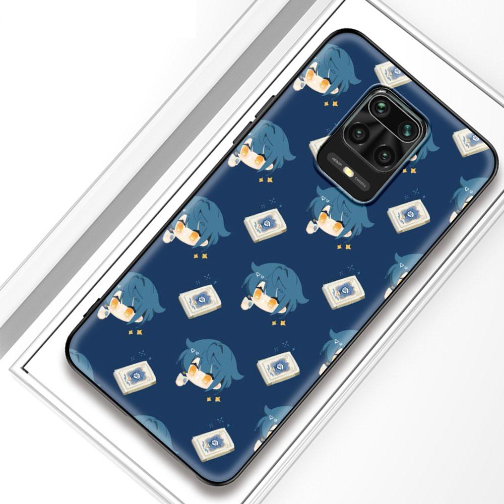 Kreslený silikonový kryt na telefon Genshin Impact pro Xiaomi Redmi Note 10 9S 9 8 Pro 8T 8A 9A 9C 7 7A K40 Měkký kryt Coque Funda