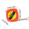 1Meter Length Automatic Telescopic Ruler Portable Mini Metal Tape Measure With Keychain Square Multicolor Children Height Ruler