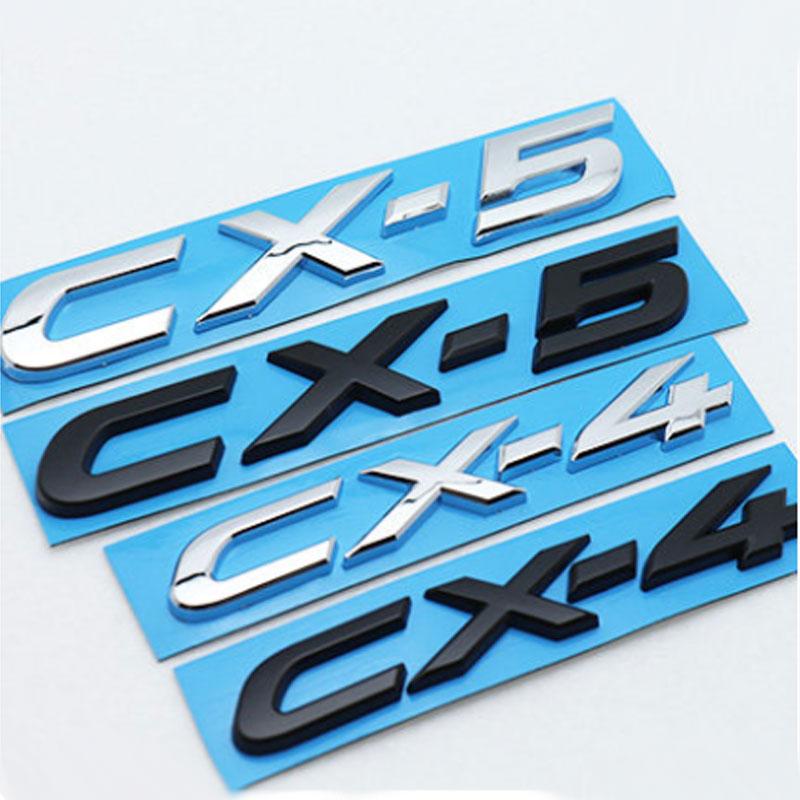 CX4 CX5 CX30 Letter logo Car stickers for Mazda CX-30 CX-4 5 Trunk Retrofit Accessories Displacement Digital Decorative Decals xlnpu00