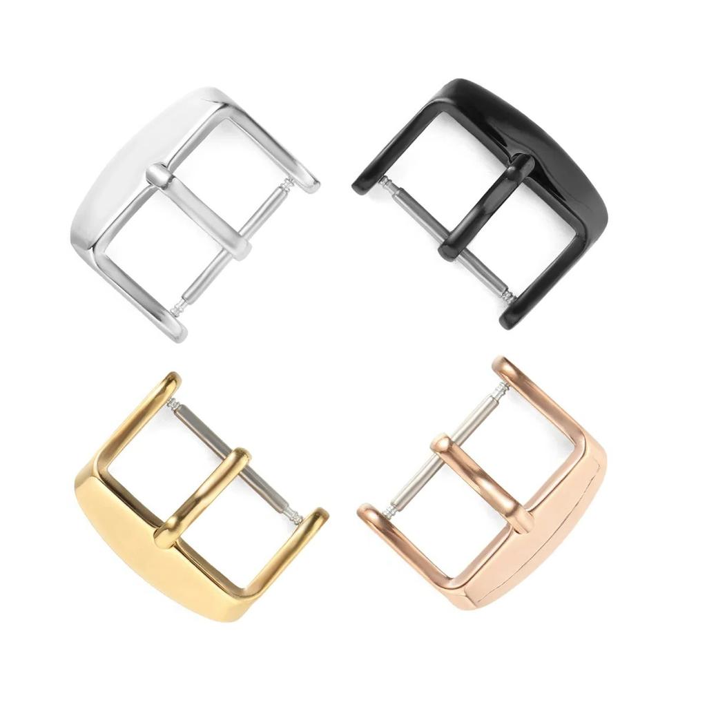 10/12/14/16/18mm Watchbands Buckle Stainless Steel Pin Clasp Watch Accessories Leather Band Strap Watch Buckle