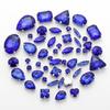 Mixed 50 Rhinestones Single Claw Glass Hand Sewing Drill Claw Drill DIY Wedding Decoration Clothing Crystal Buckle Rhinestone Sew on Beads