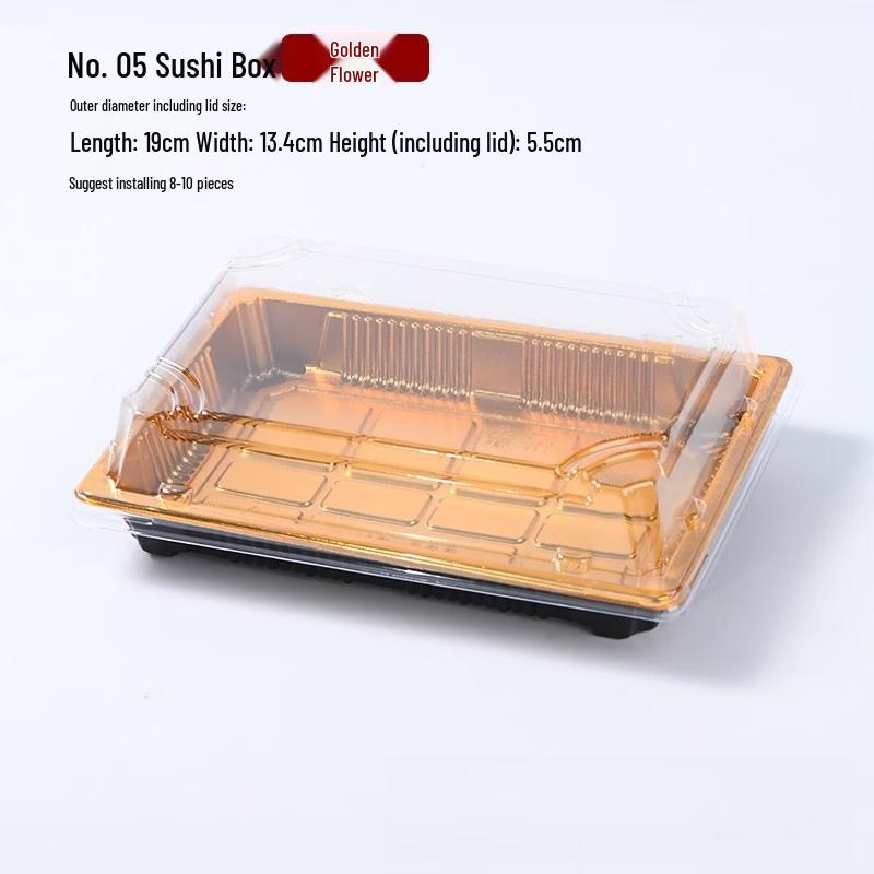 OIMG Disposable Rectangular Sushi Boxes