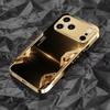 High-end Fashion black gold phone case for funda iphone for iphone 17 pro max cover glass for iPhone 17 16 15 14 13 12pm Pro Plu