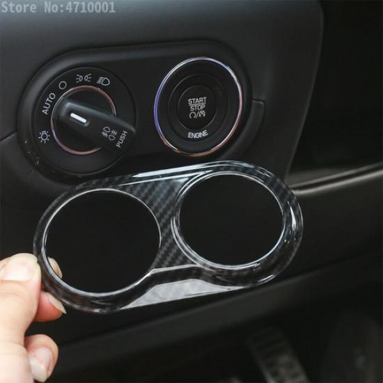 ABS Carbon Fiber Headlight Switch Button Cover Trim For Maserati Levante 16-19