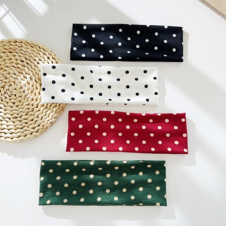 Fascia Multifunzionale per Capelli da Yoga, Copricapo alla Moda, Design a Pois Rotondi, Tessuto Elastico, Accessorio per Capelli, Multicolore