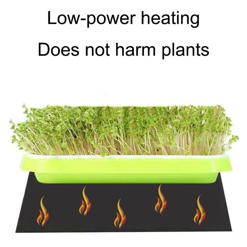 Portable Waterproof Seedling Heat Mats 3 Heat Level USB Powered for Indoor Plant and Reptiles Habitat Maintenance