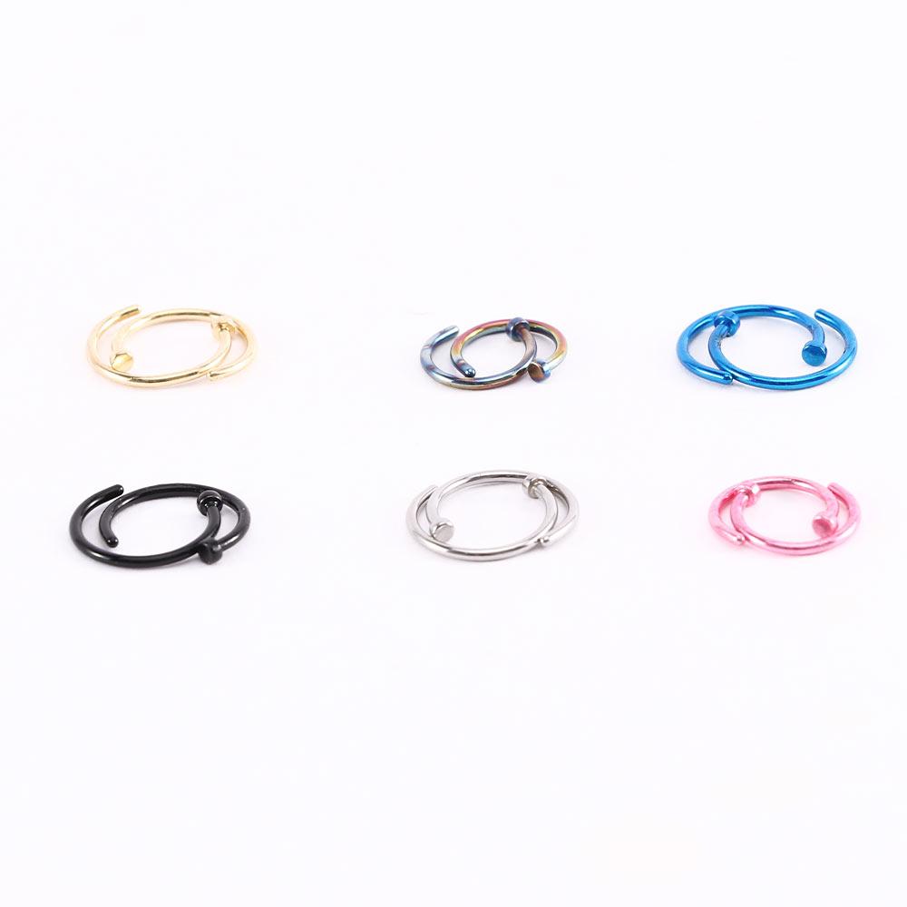 Tragus Hoop Stainless Steel For Women Small Circular Lip Rings Body Piercing Jewelry Nose Rings