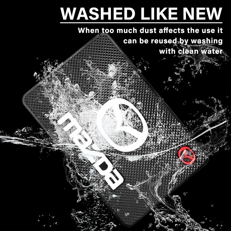 1Pcs Car Emblem Anti Slip Pad Phone Holder Non-Slip Mat Car Stlying For Mazda 6 3 CX5 5 2 323 CX7 Demio Atenza Axela MX30 CX30 CX3 CX9 RX8 RX7