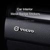 dnfuk5 5Pcs/10Pcs Mini Aluminum Car Decorative Stickers For Volvo Xc60 Xc90 V40 V60 S60 V50 V90 S80 C40 XC40 V70 XC70 C30 EX90 C70
